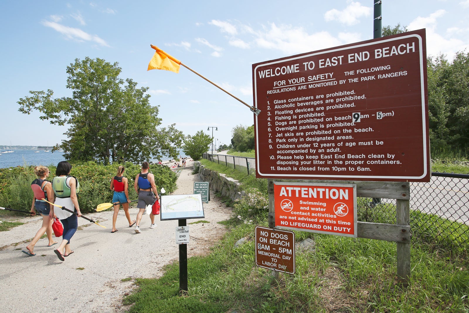 East End Beach entrance