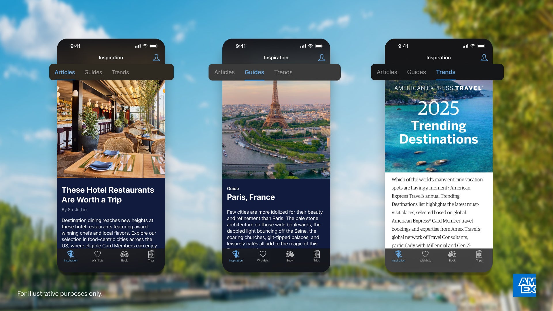 Amex app promo material