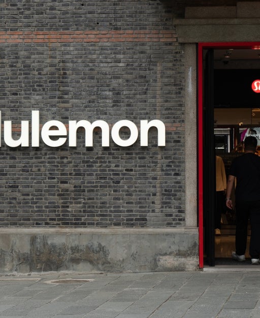 A lululemon flagship store is in Shanghai, China