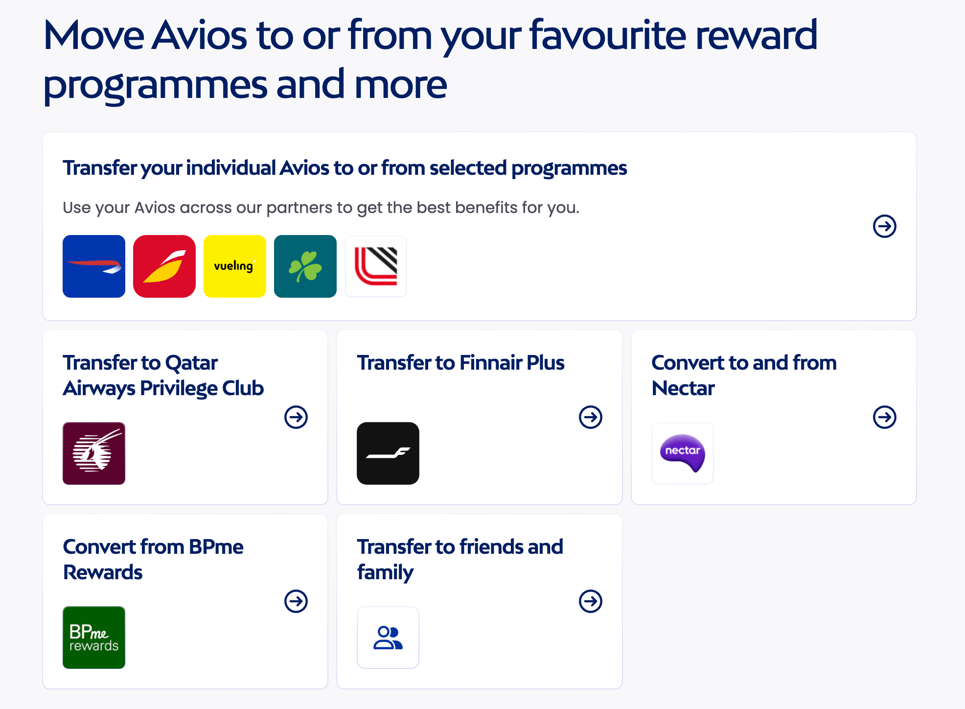 Avios Transfer Tool