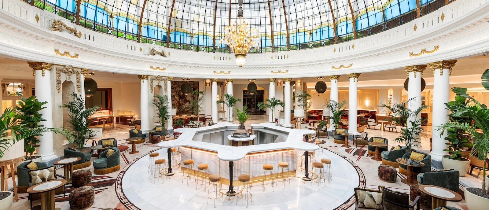 Bar at LaCupula hotel in Madrid, Spain