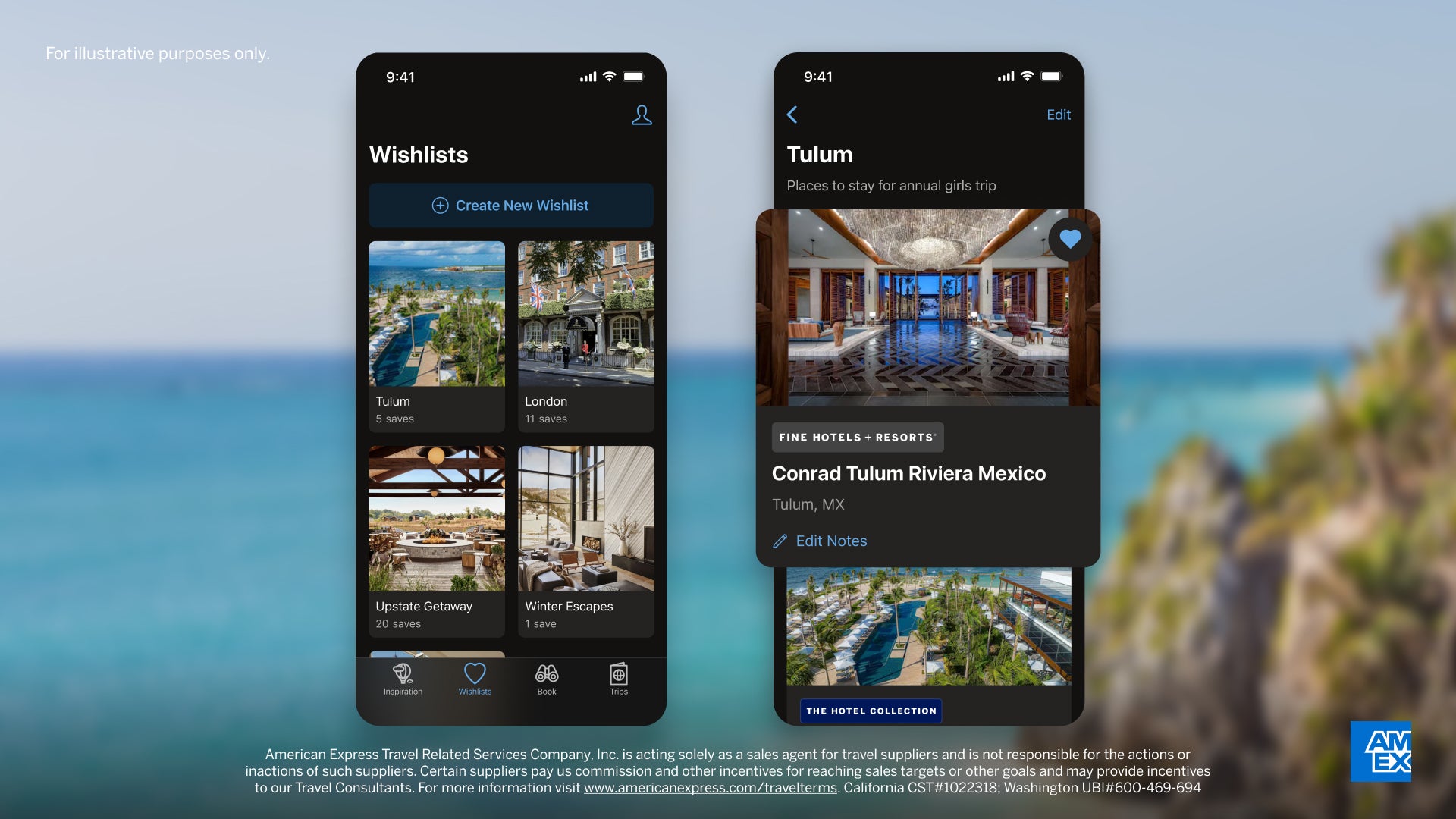 Amex app promo material
