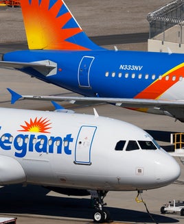 Allegiant Air Airbus A319s at Las Vegas' Harry Reid International Airport (LAS