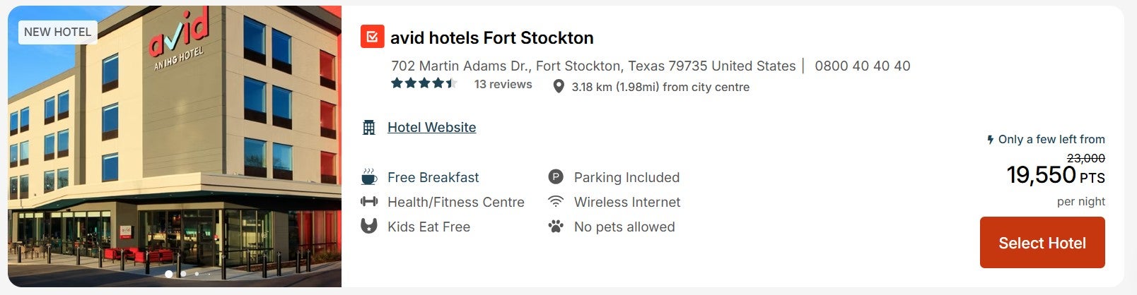 IHG new hotels award discount