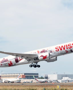Swiss moves up US debut of posh new Airbus A350