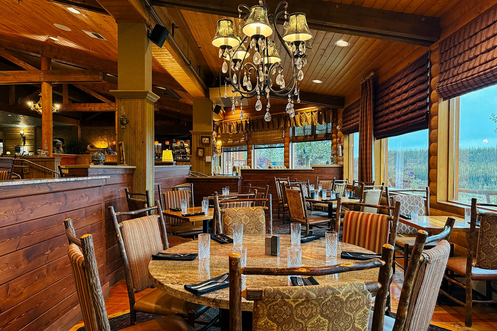 The dining room at King Salmon.