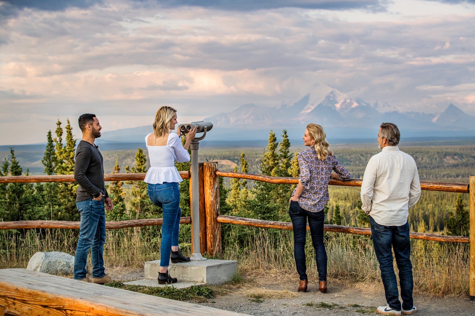 The view from the Copper River Princess Wilderness Lodge 