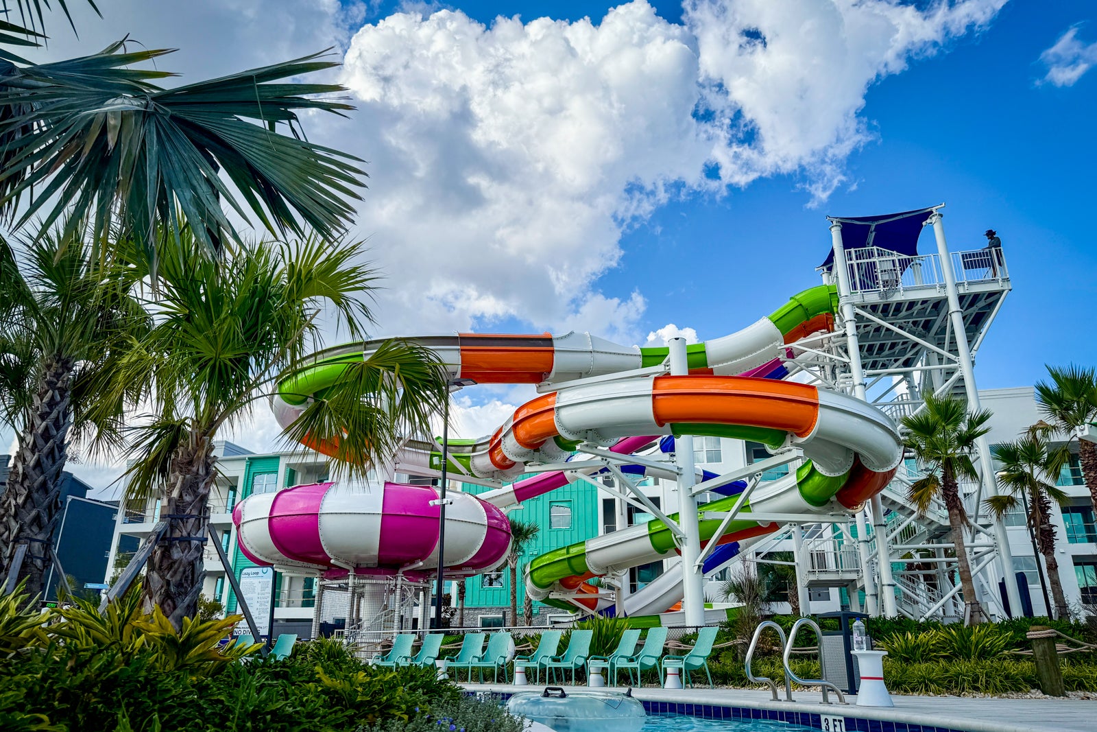 water slides