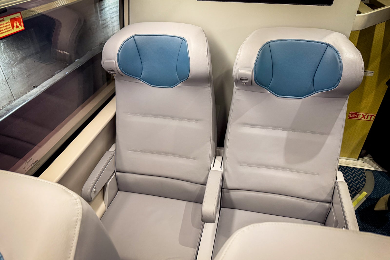 seat on nextgen acela train
