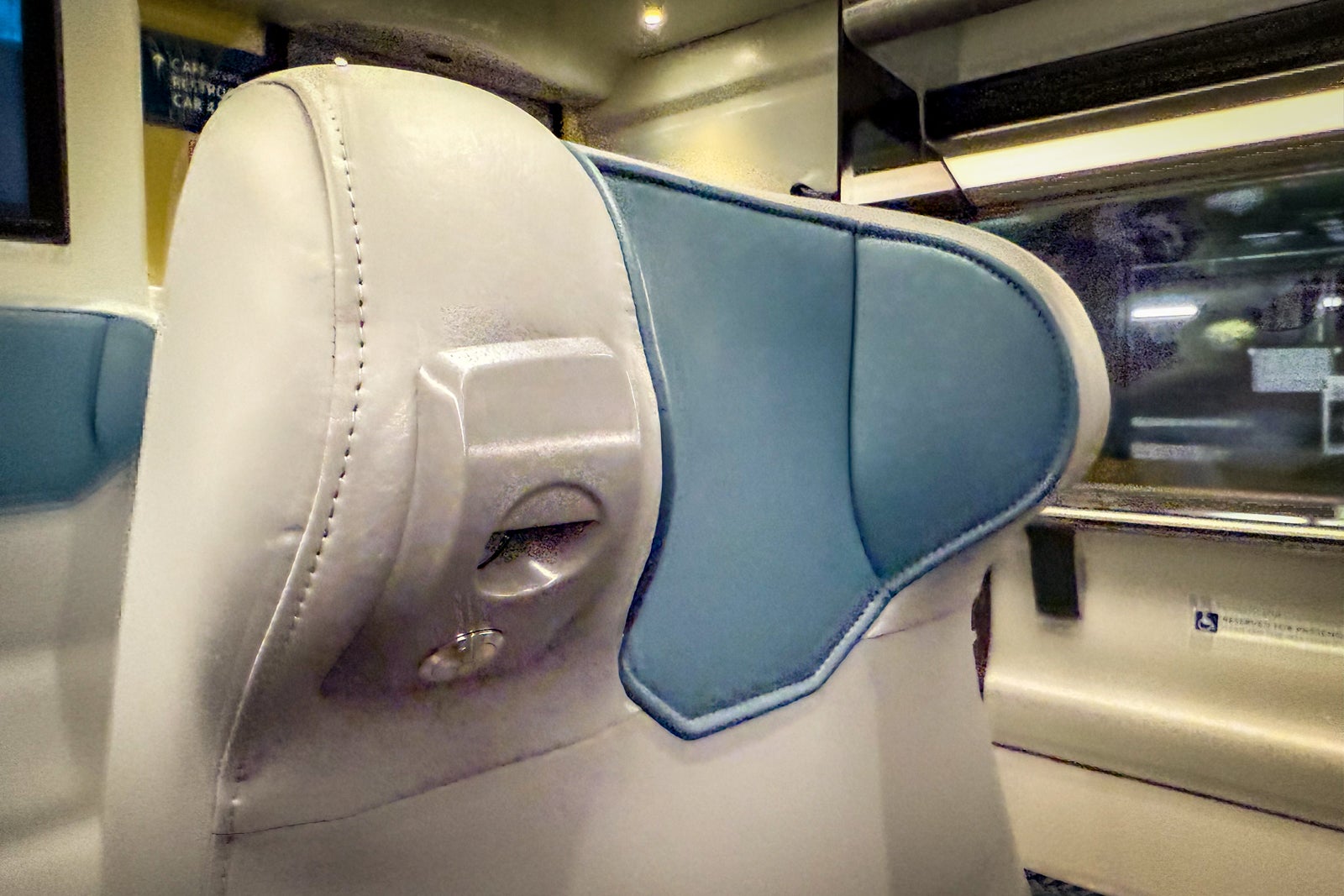 seat on nextgen acela train