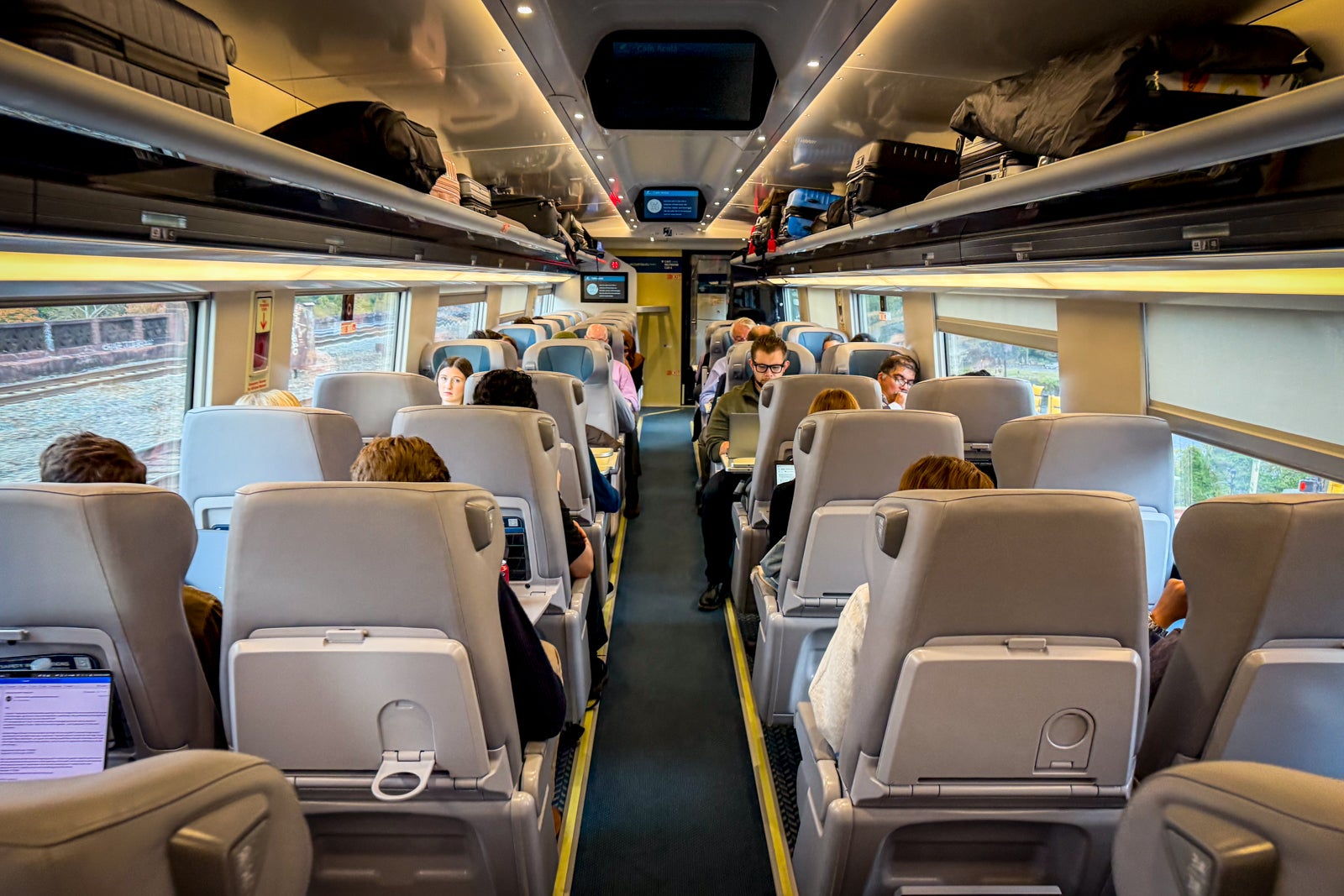 seat on nextgen acela train