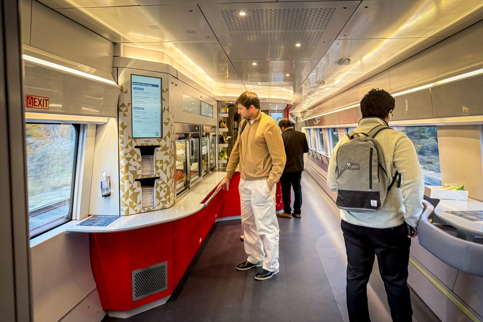 acela nextgen train cafe car