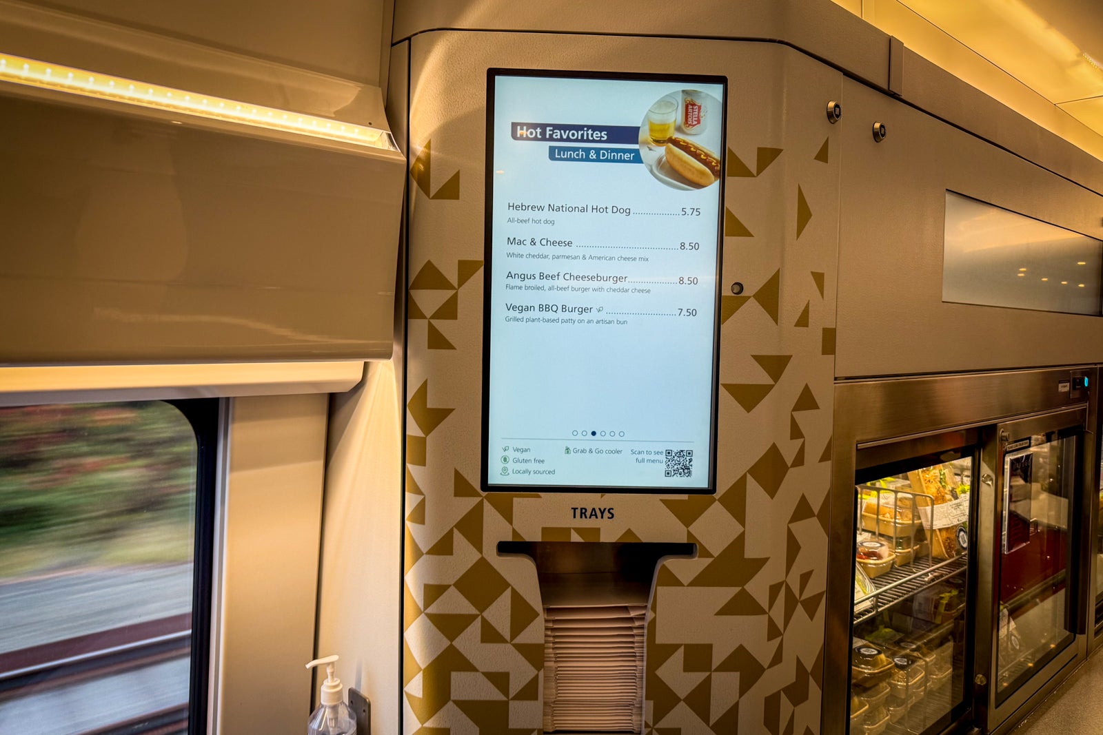 acela nextgen train cafe car