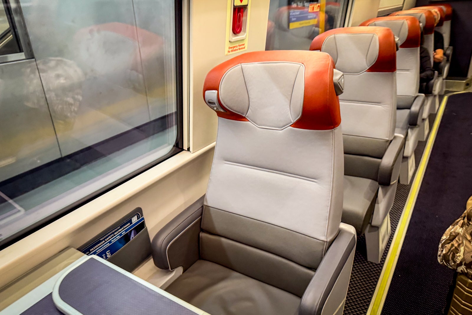 seat on acela nextgen train