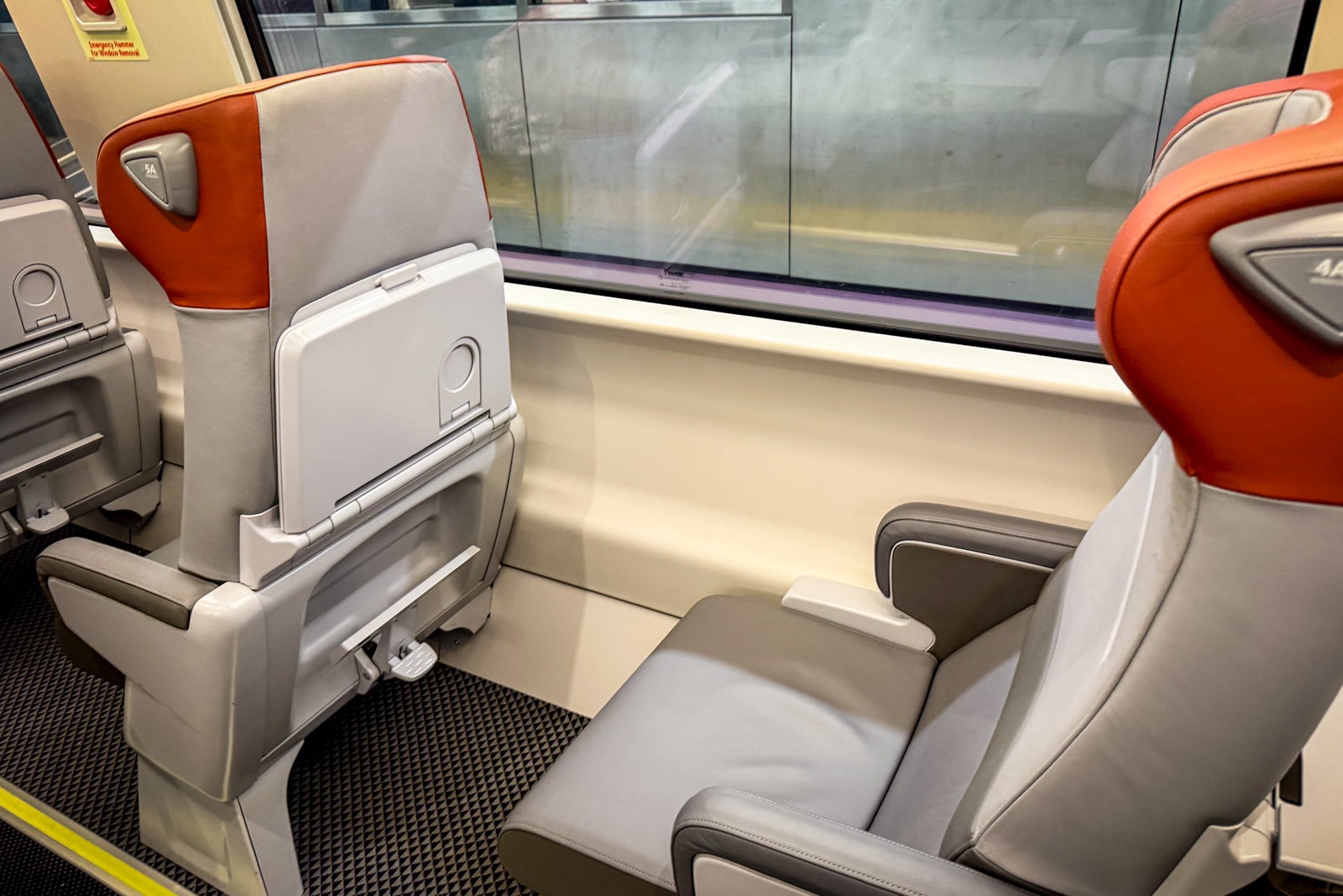 seat on acela nextgen train