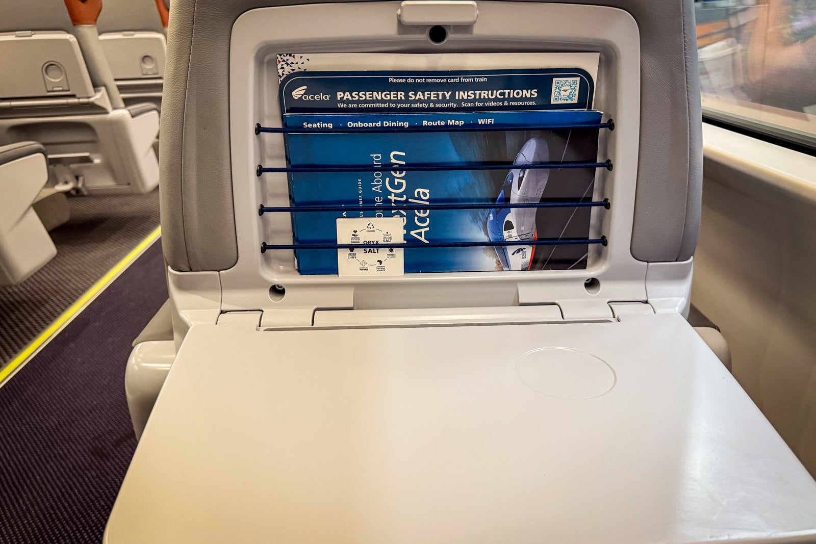 seat on acela nextgen train