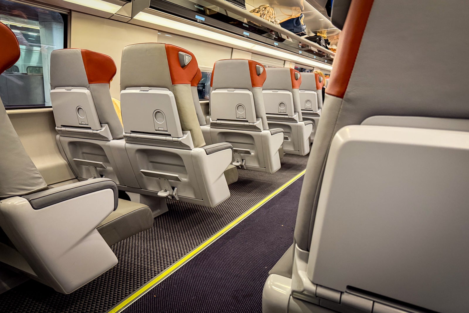 seat on acela nextgen train