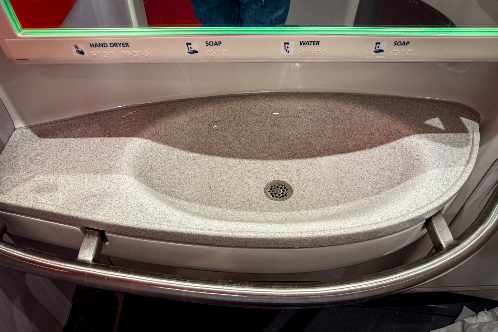 bathroom on acela nextgen train