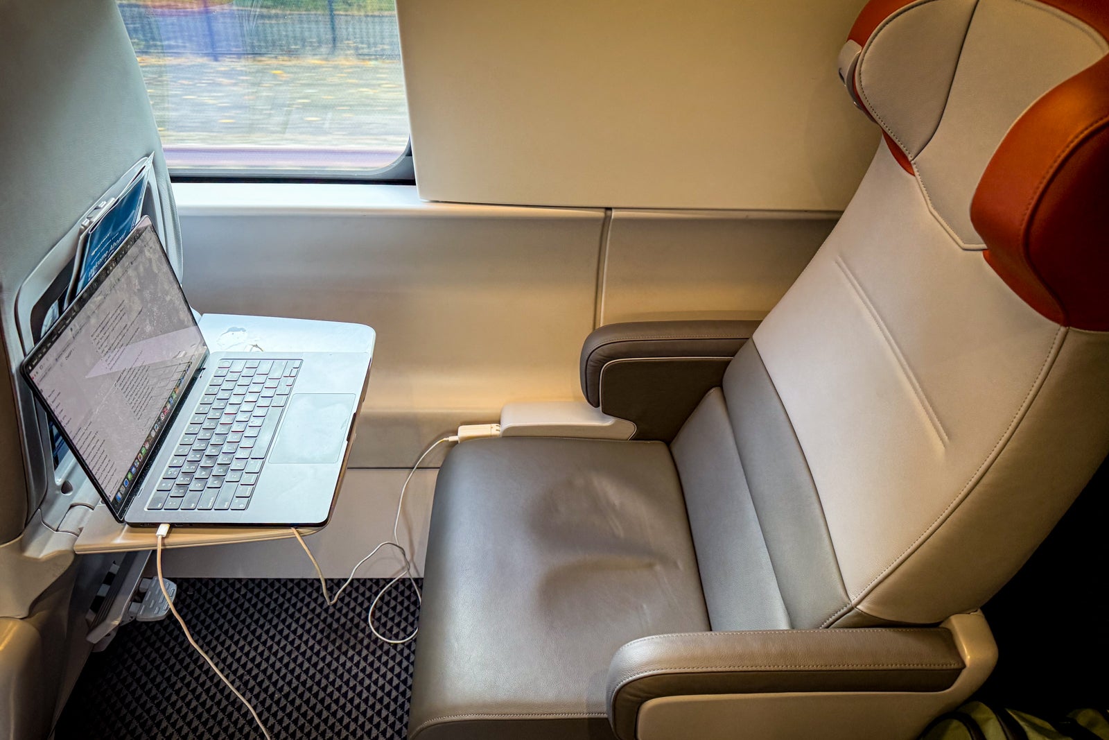 seat on acela nextgen train