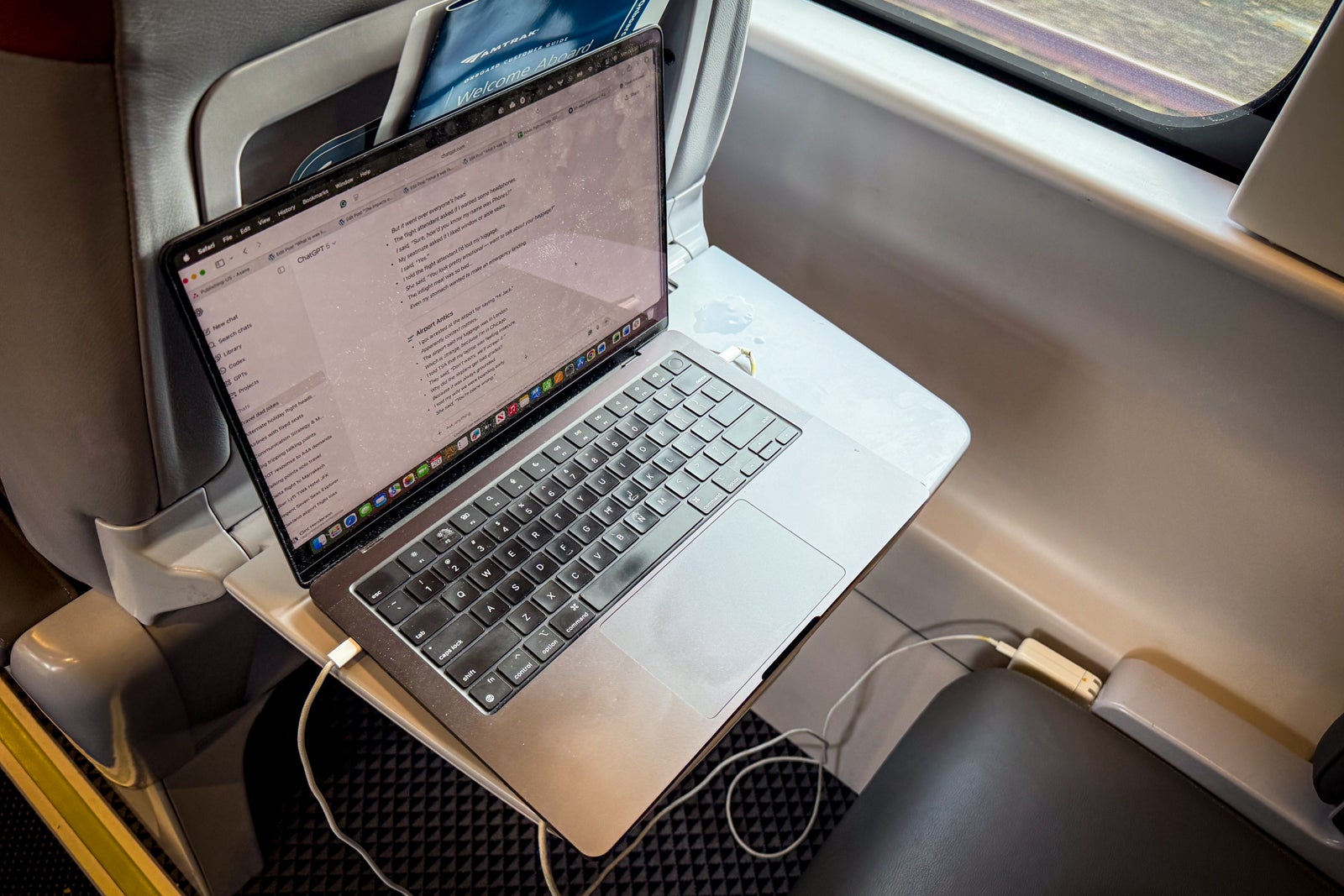 seat on acela nextgen train