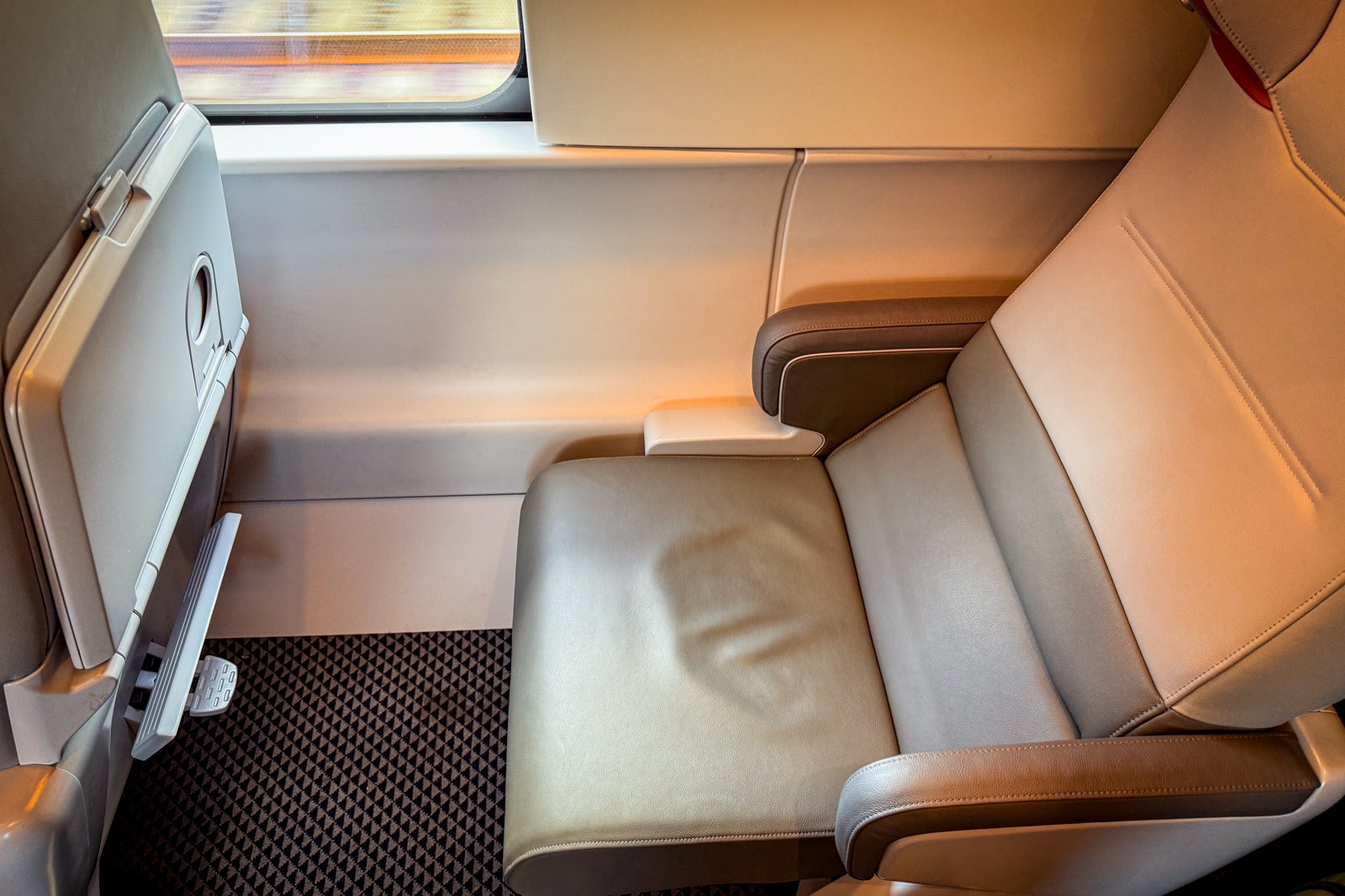 seat on acela nextgen train
