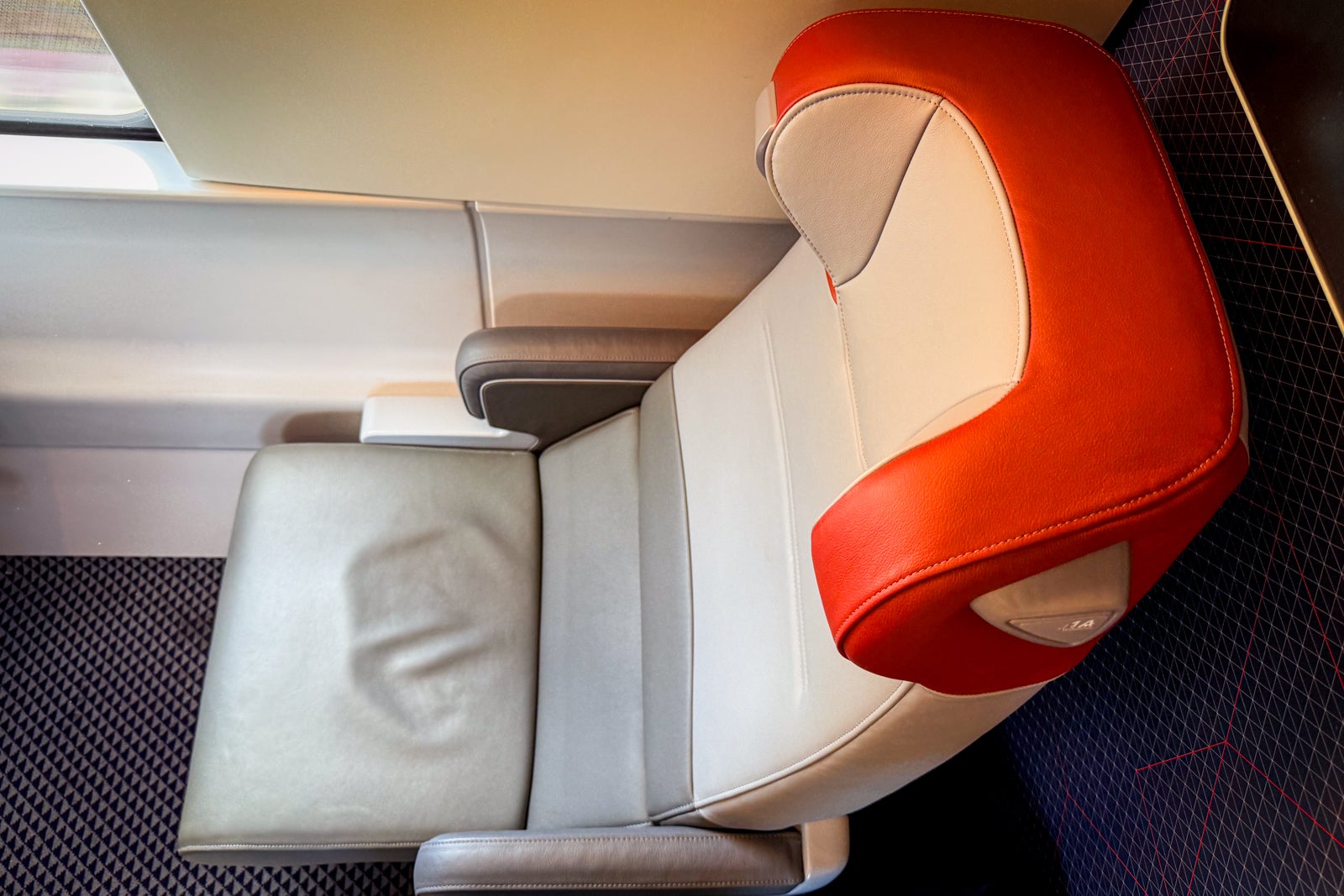 seat on acela nextgen train