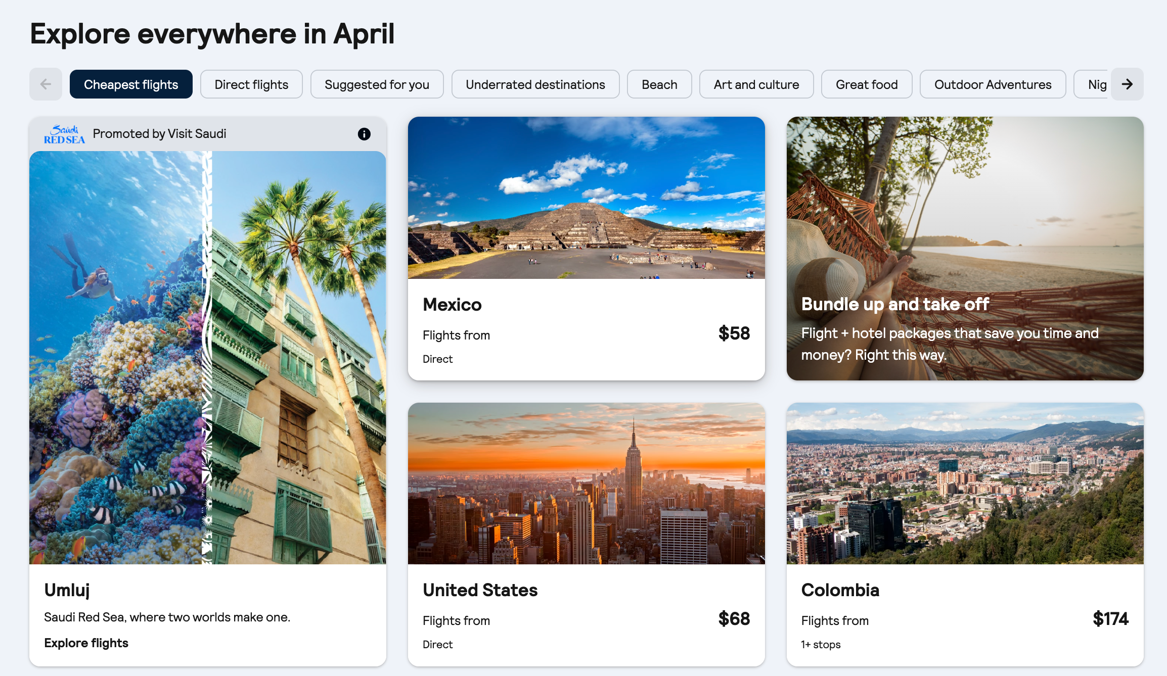 Skyscanner screenshot