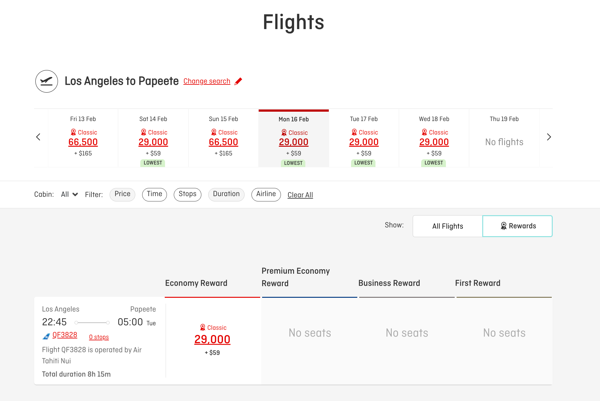 Seats.aero screenshot
