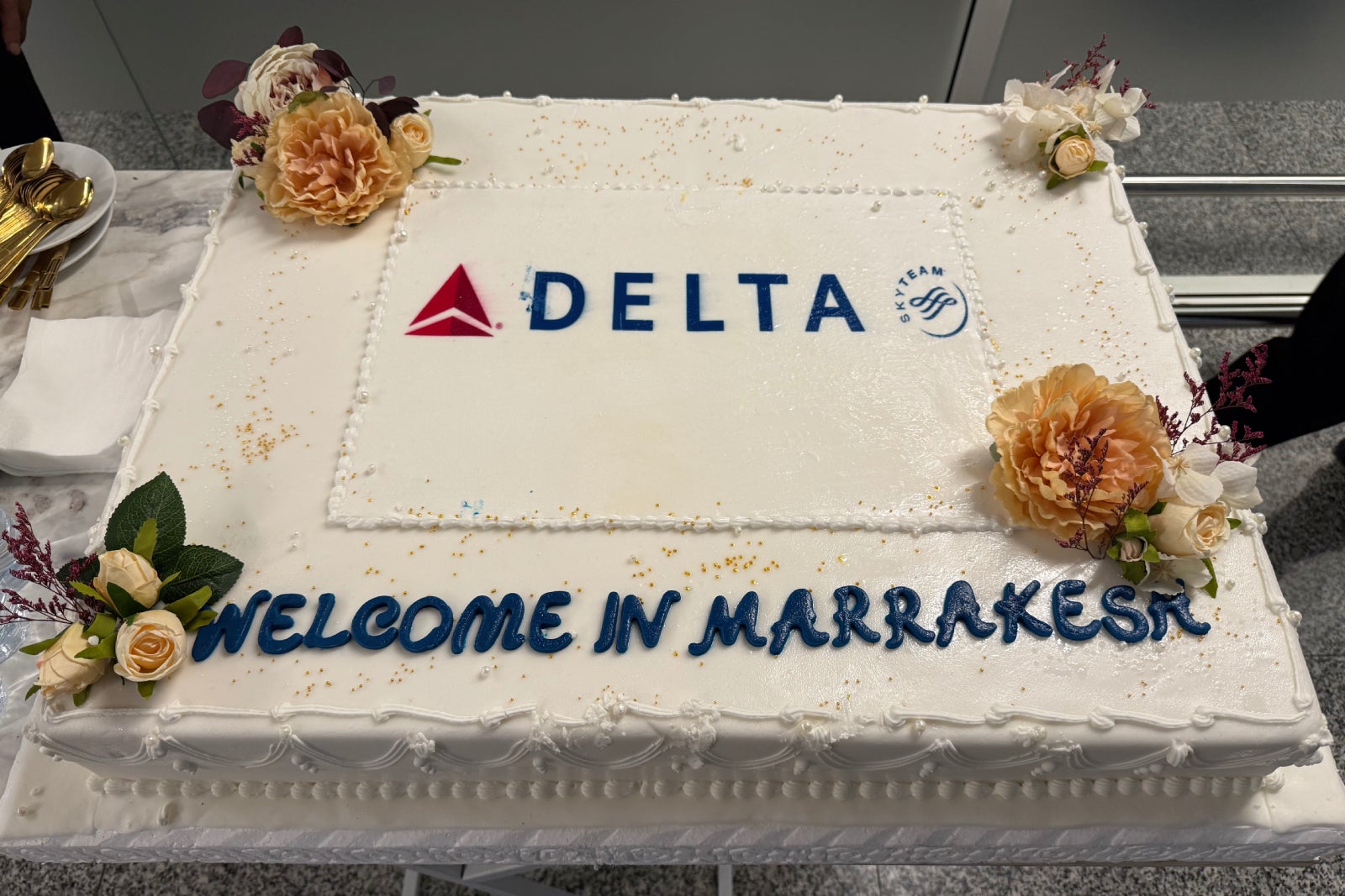 Welcome cake. CLINT HENDERSON/THE POINTS GUY