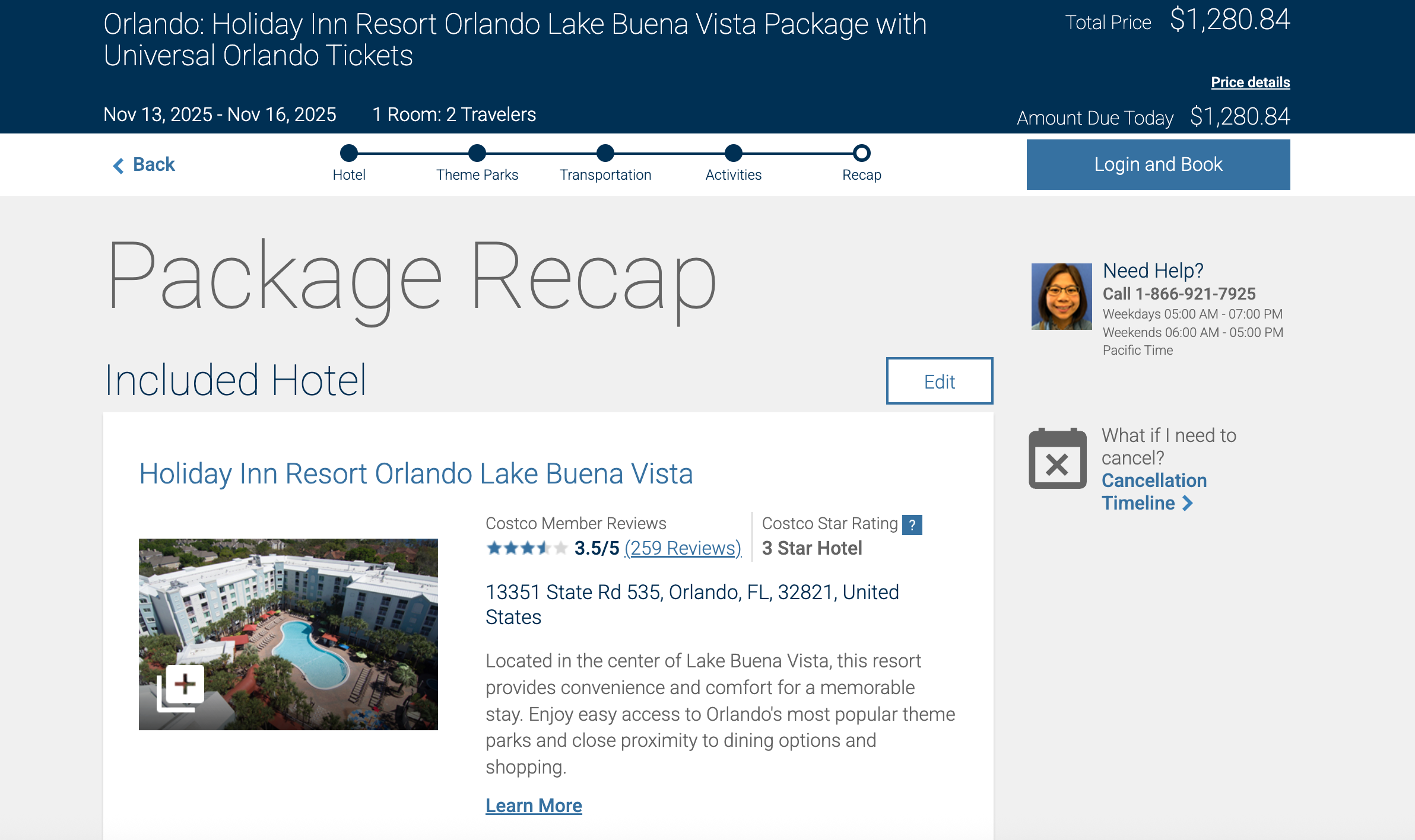 costco travel booking
