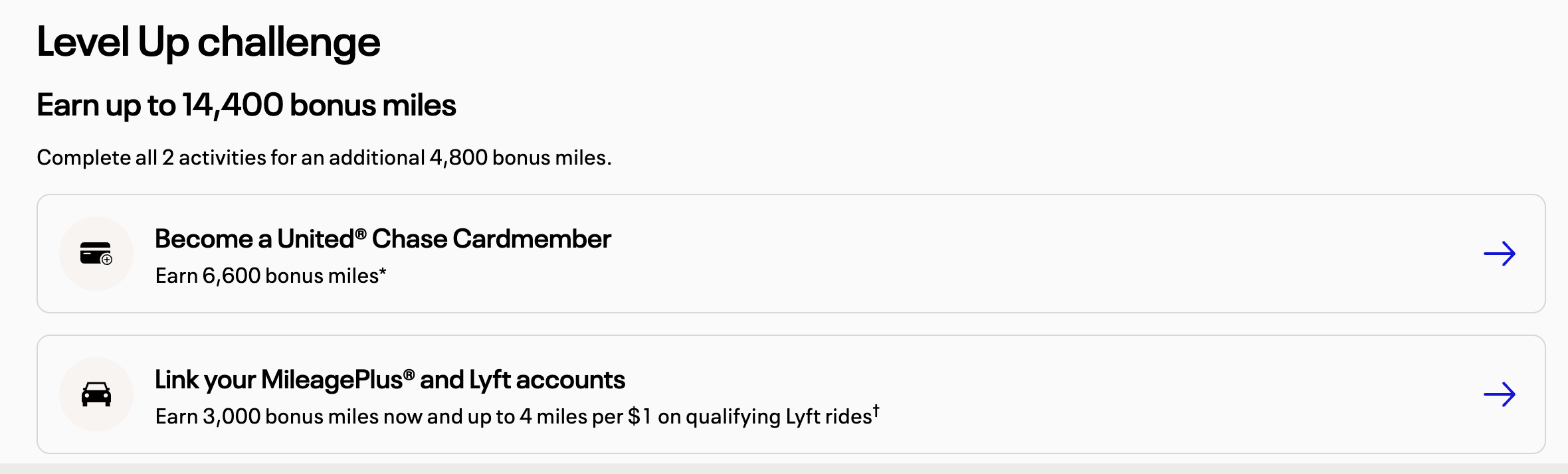 United Mile Play level up offer