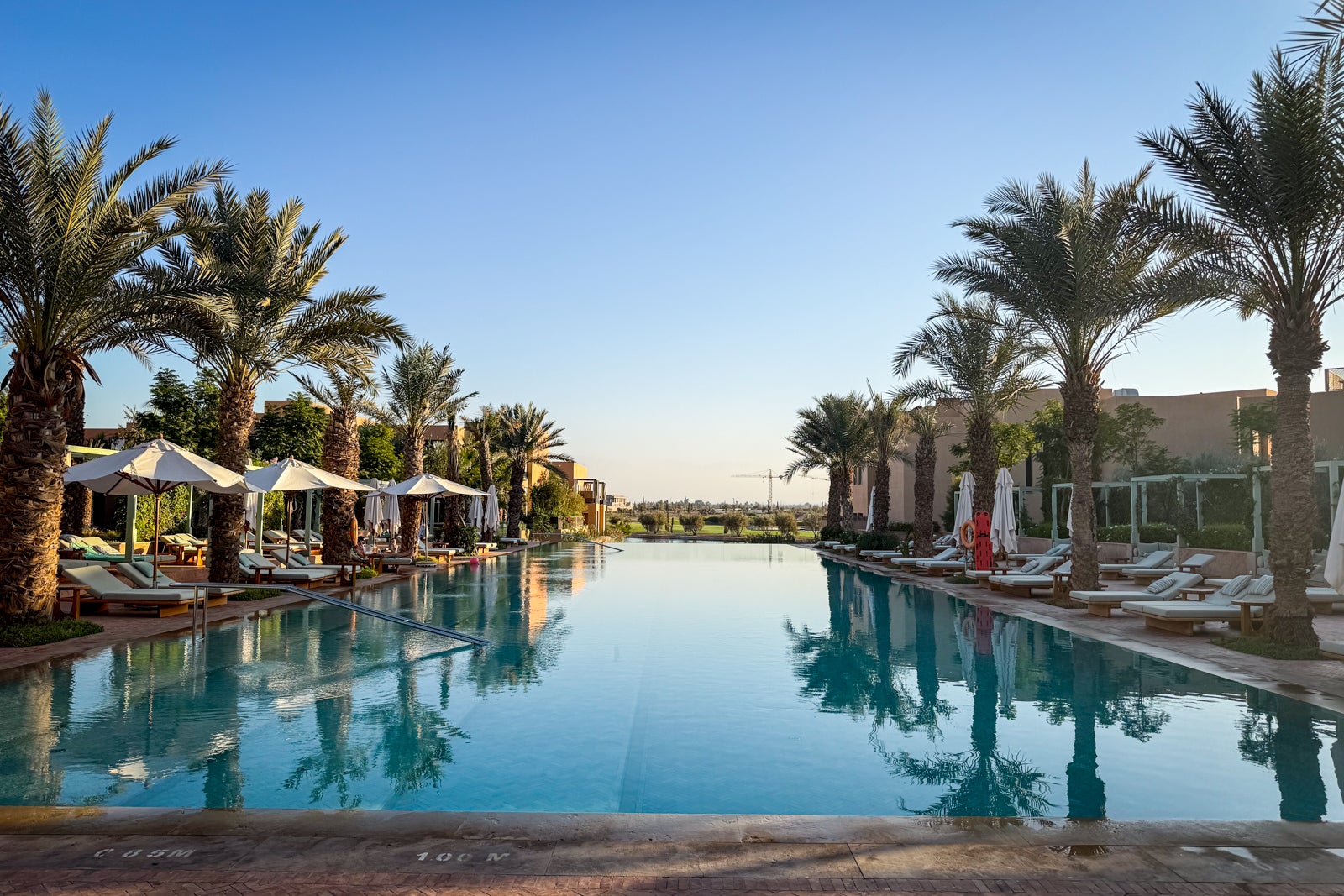 The pool at the Park Hyatt Marrakech