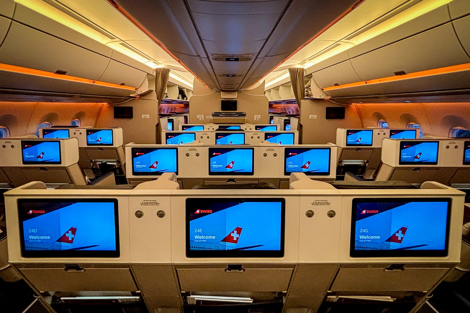 Swiss Senses premium economy on the A350. 