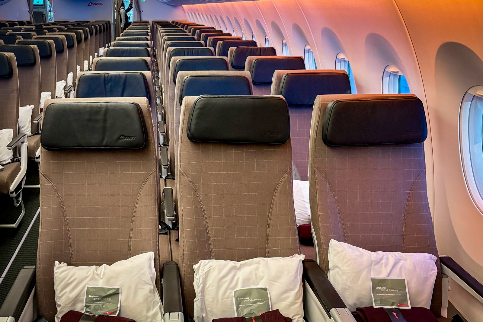 Economy class on Swiss's A350. 