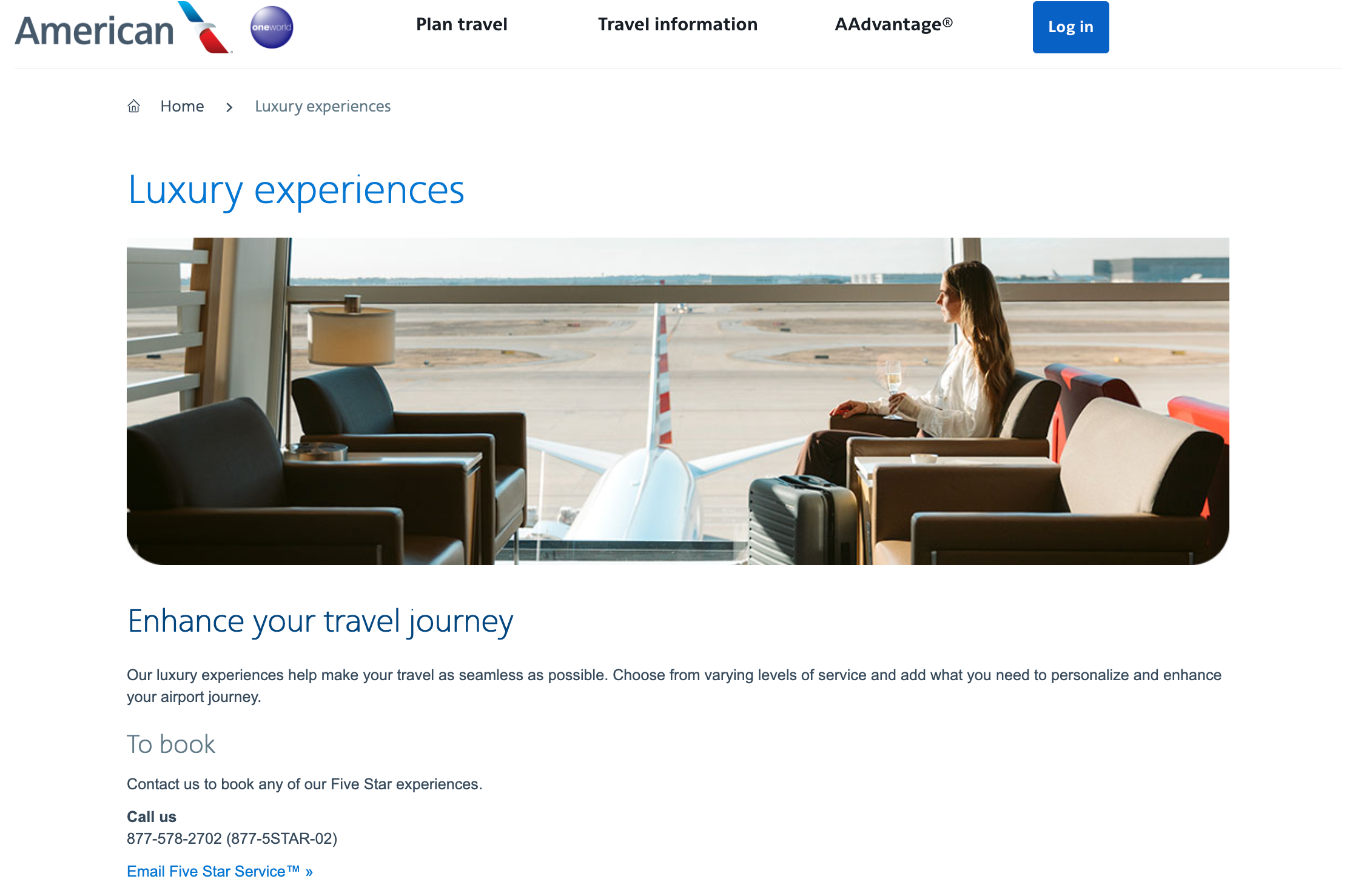 American Airlines Five Star Service