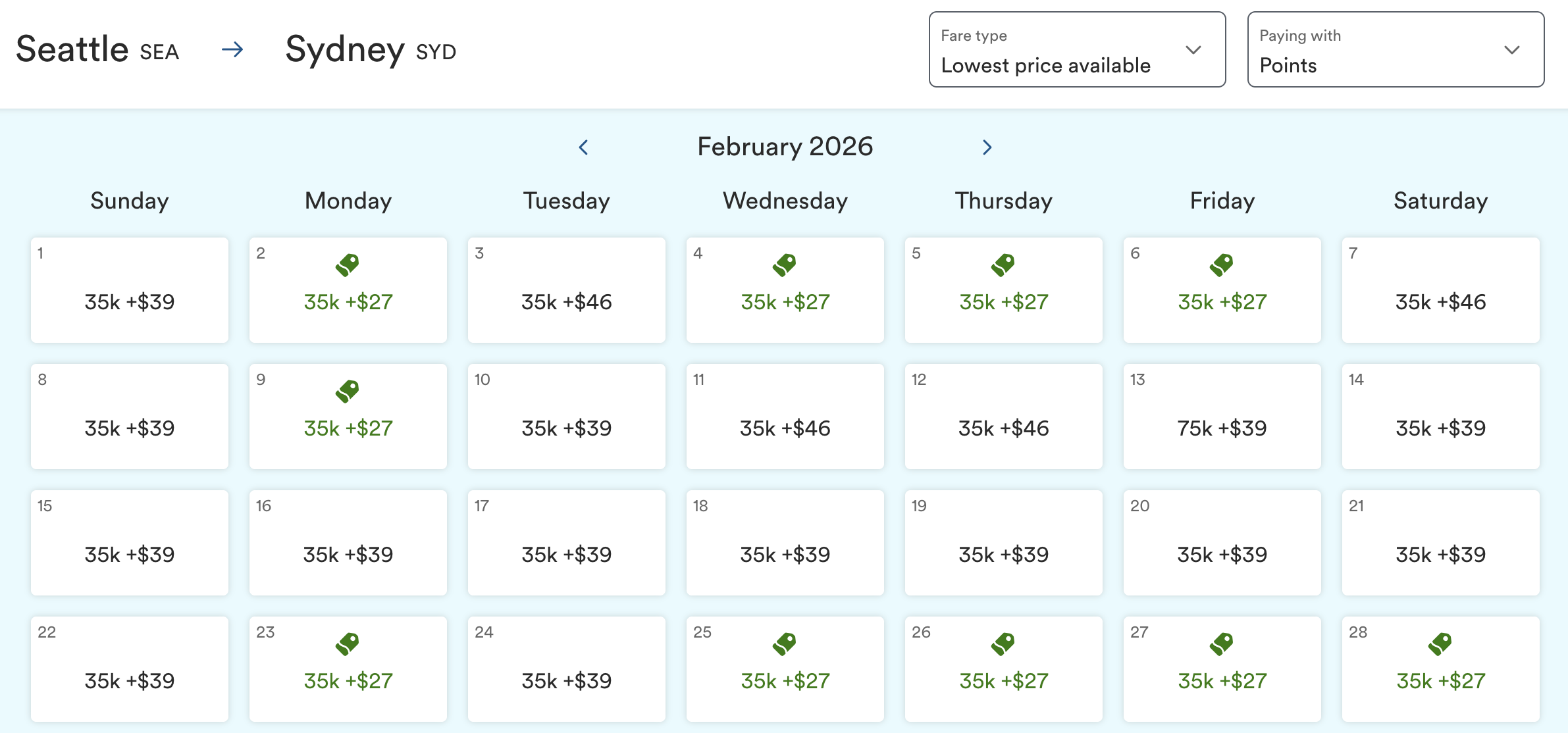 Atmos Global Getaways SEA-SYD