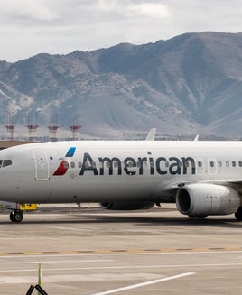 American Airlines 737-800 on the Ramp at RNO.