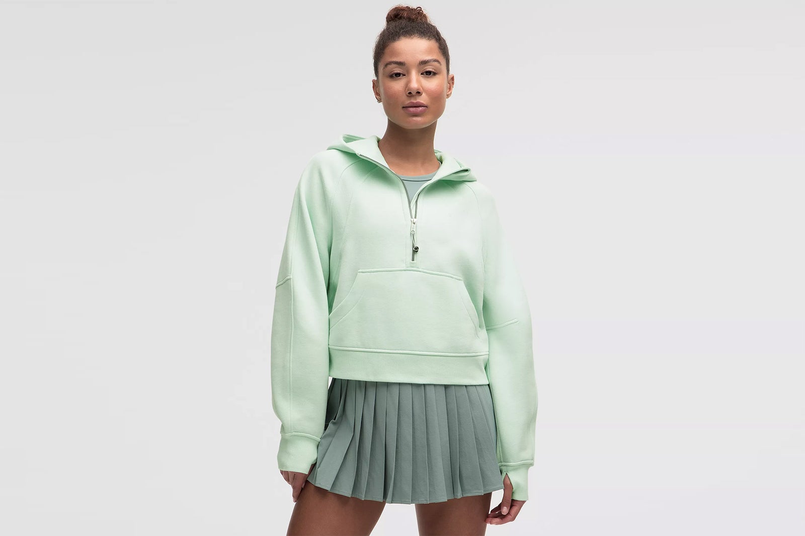 Scuba Oversized Half-Zip Hoodie