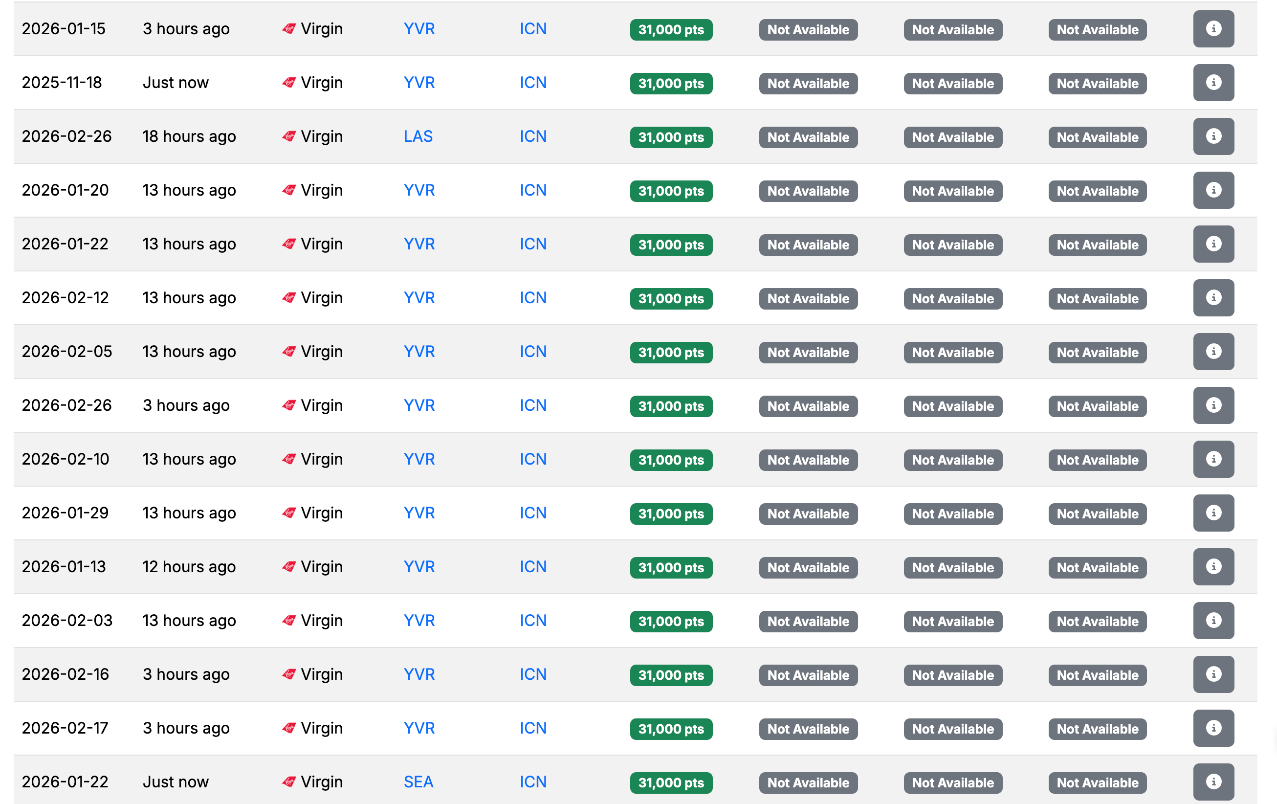 Seats.aero award search
