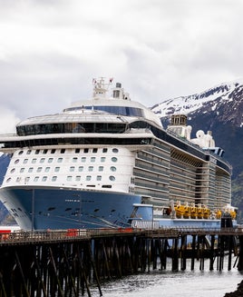 Royal Caribbean's Anthem of the Seas ship in Sitka, AK.