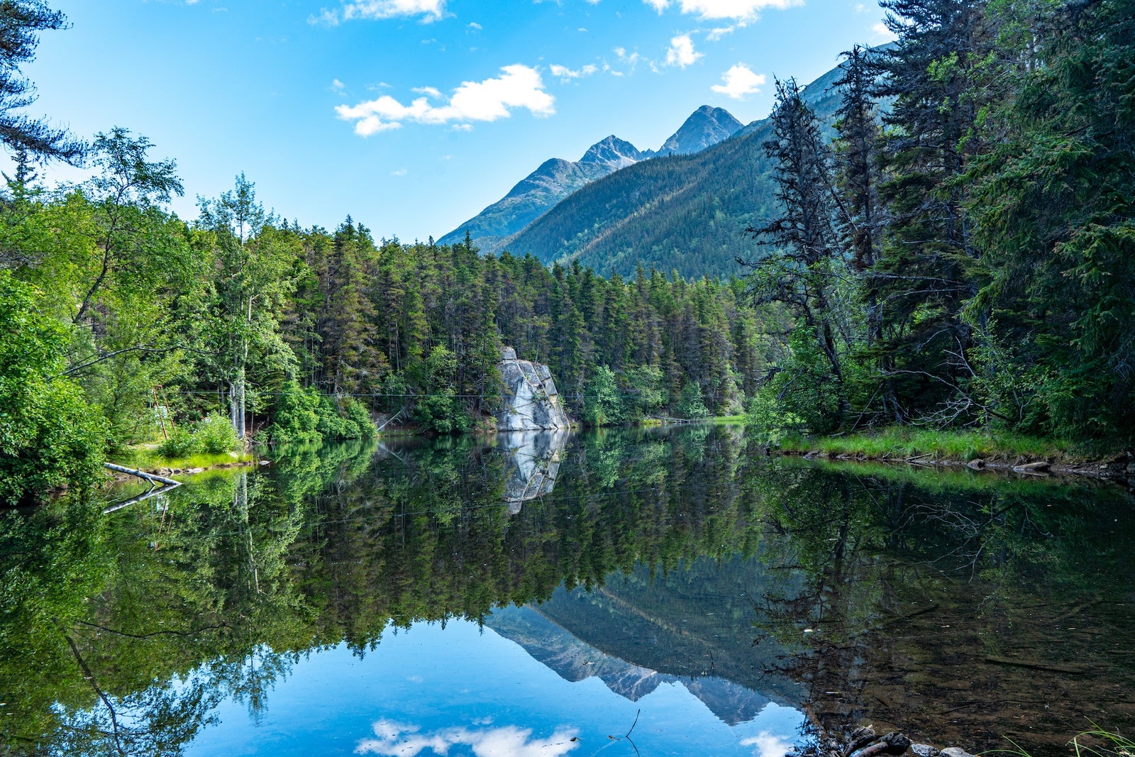 Skagway in the morning, Alaska, USA.