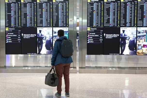 newark airport flight board