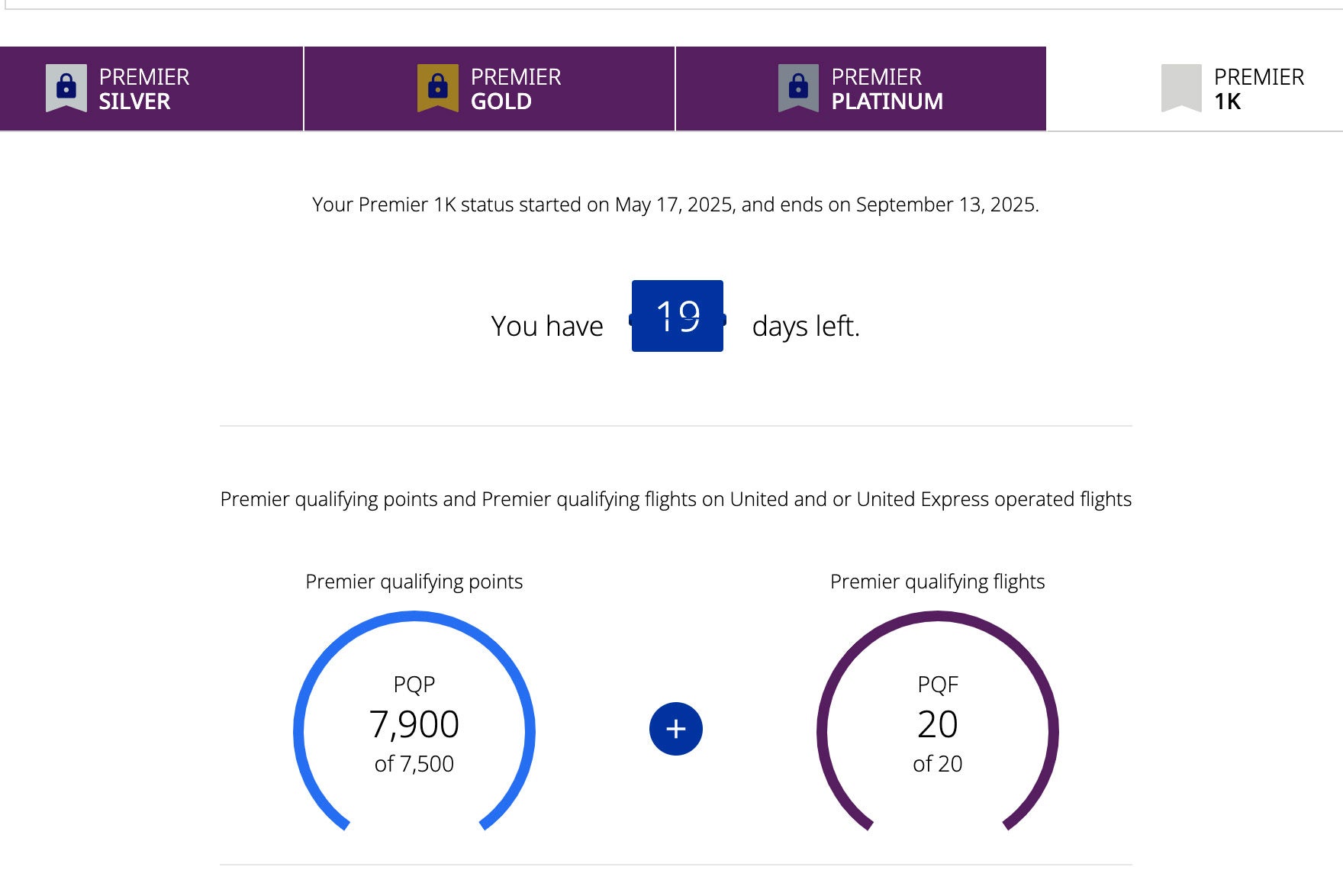 United's status match tracker