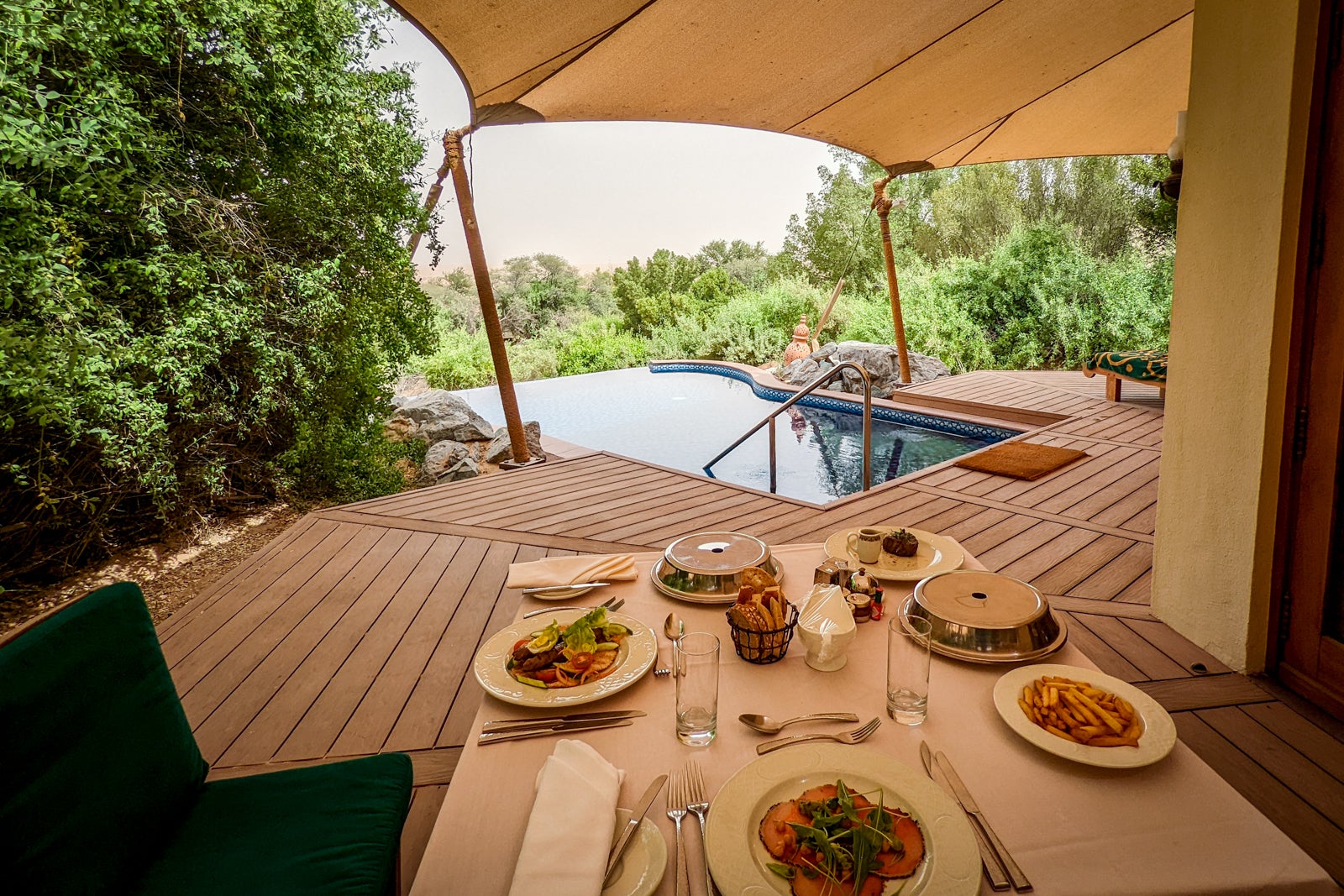 Room service at Al Maha, a Luxury Collection Desert Resort & Spa, Dubai