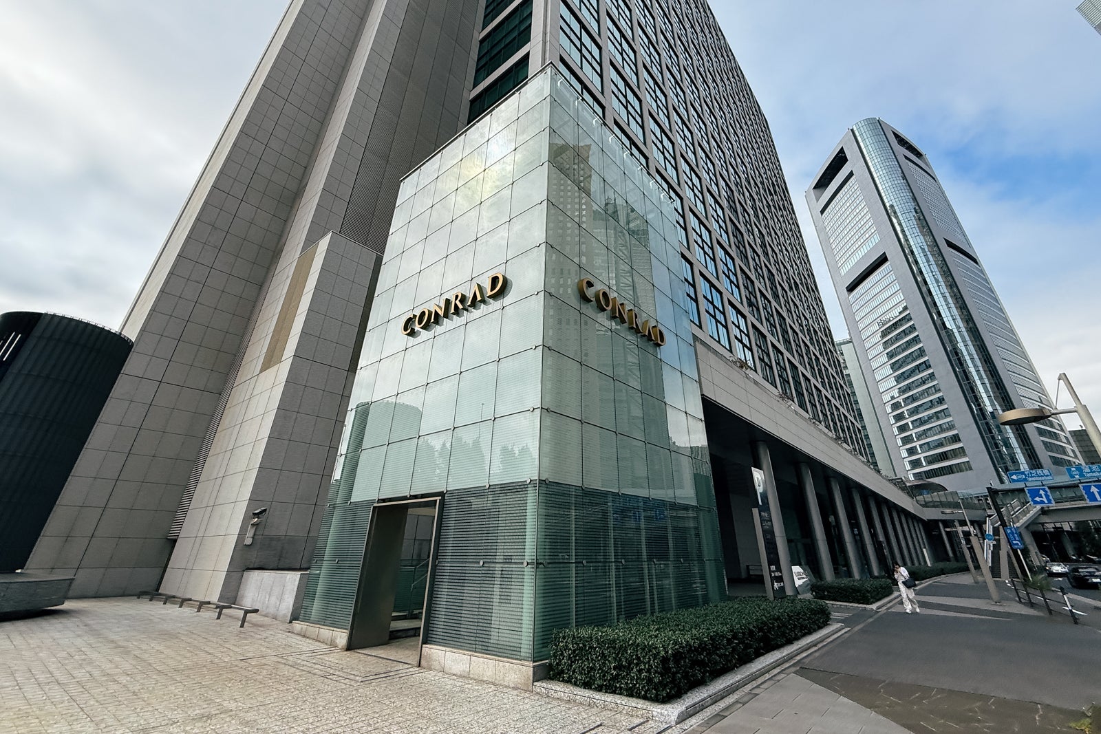 Conrad Tokyo from the street in 2025
