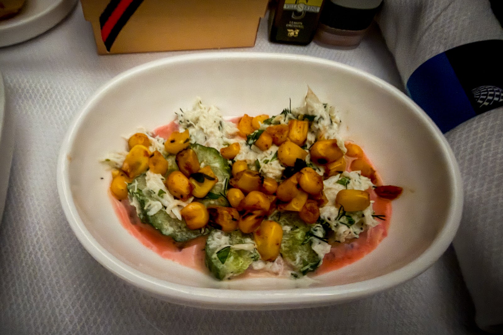 United inaugural SFO-ADL flight food
