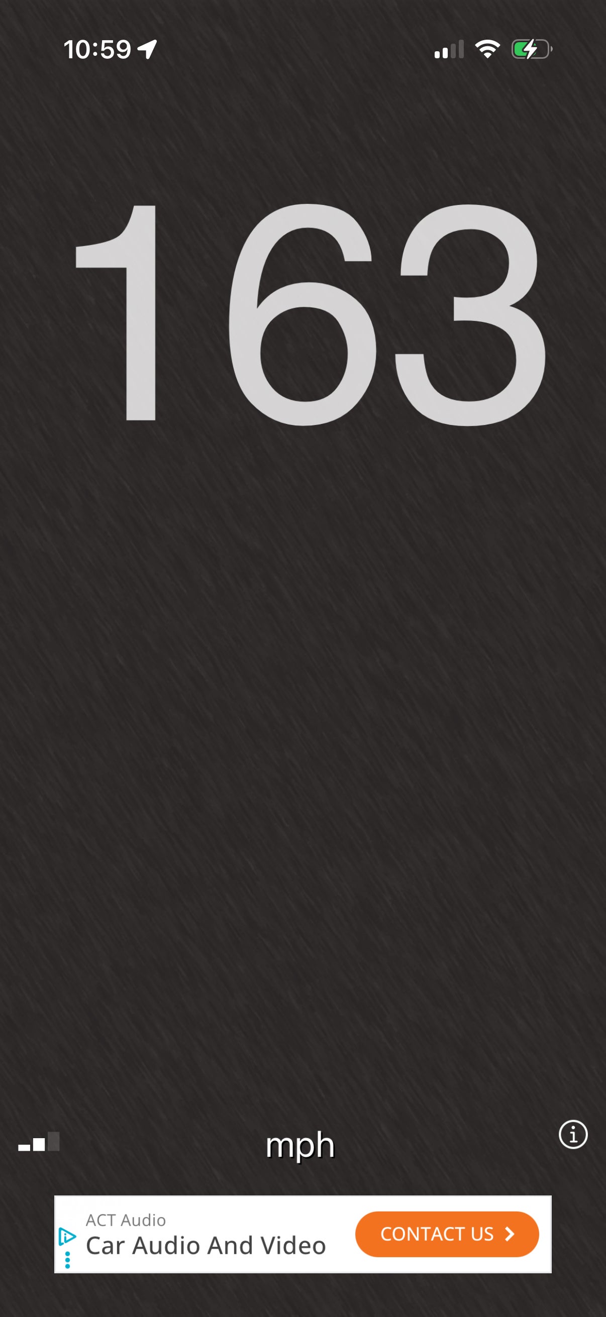 Speedometer app screenshot.