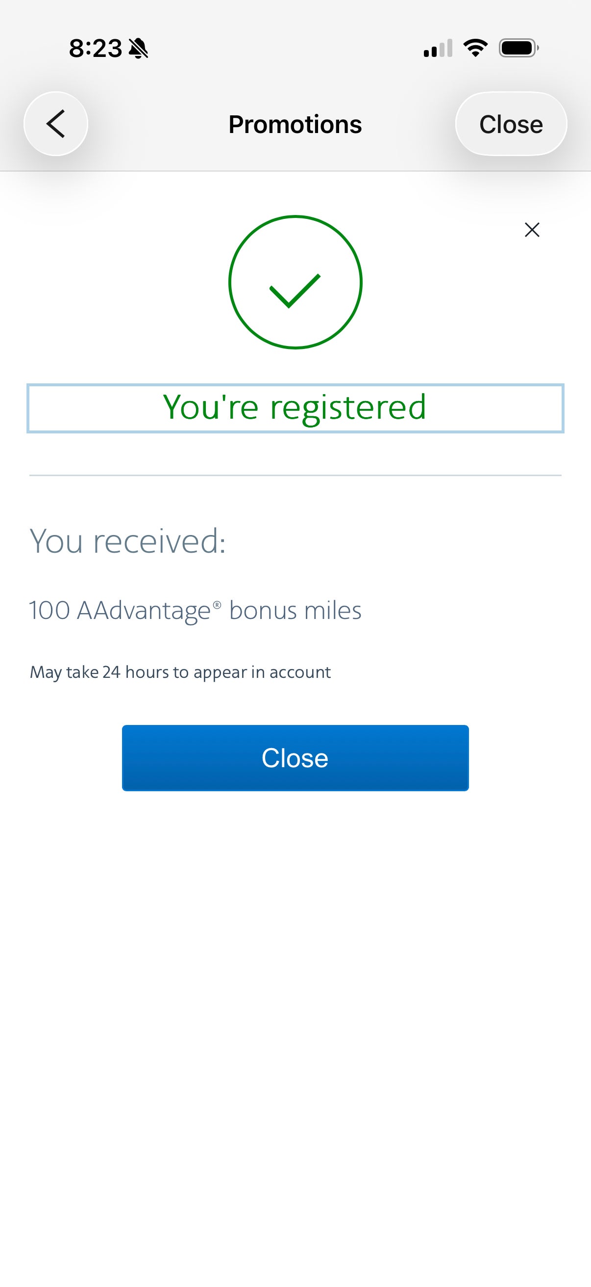 New American Airlines AAdvantage promotion.