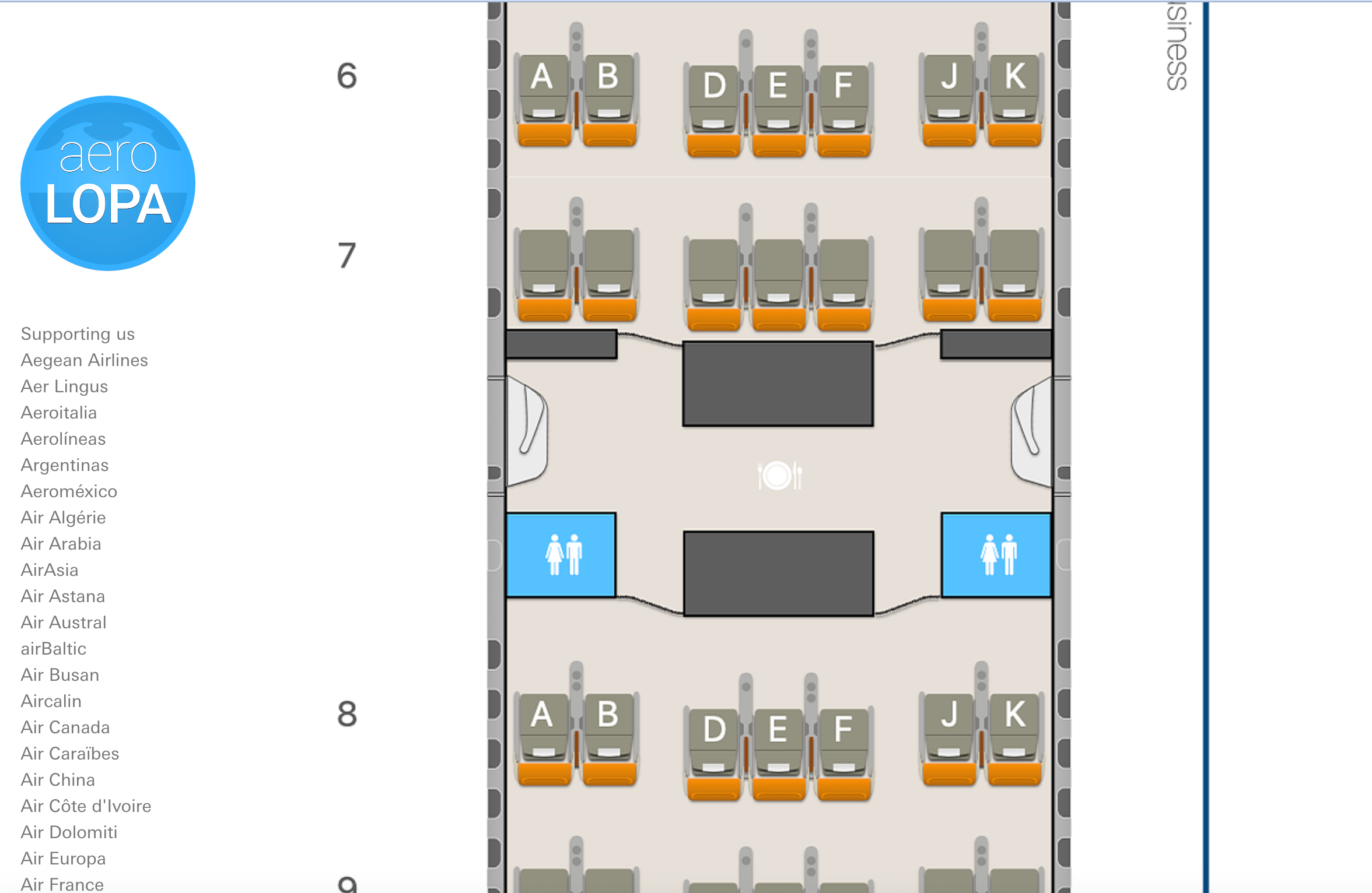 AeroLOPA search for an Emirates flight.