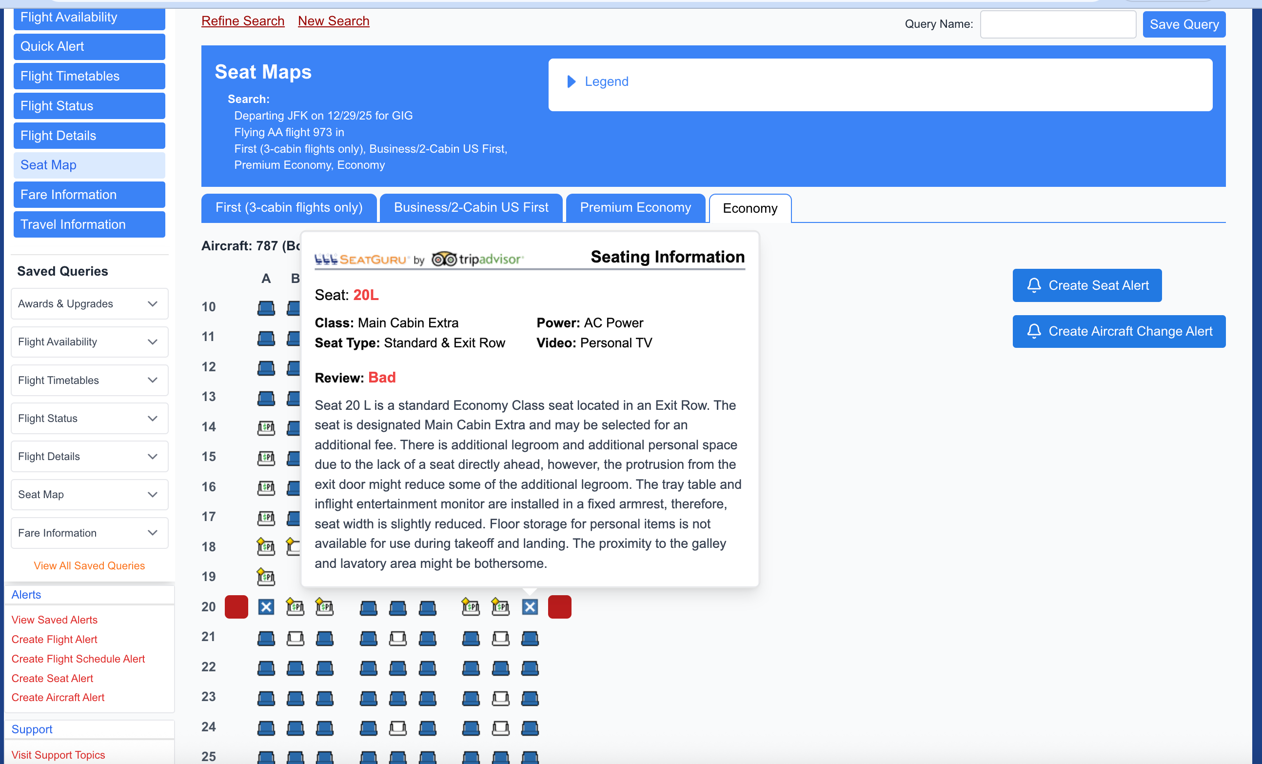 Expert Flyer screenshot